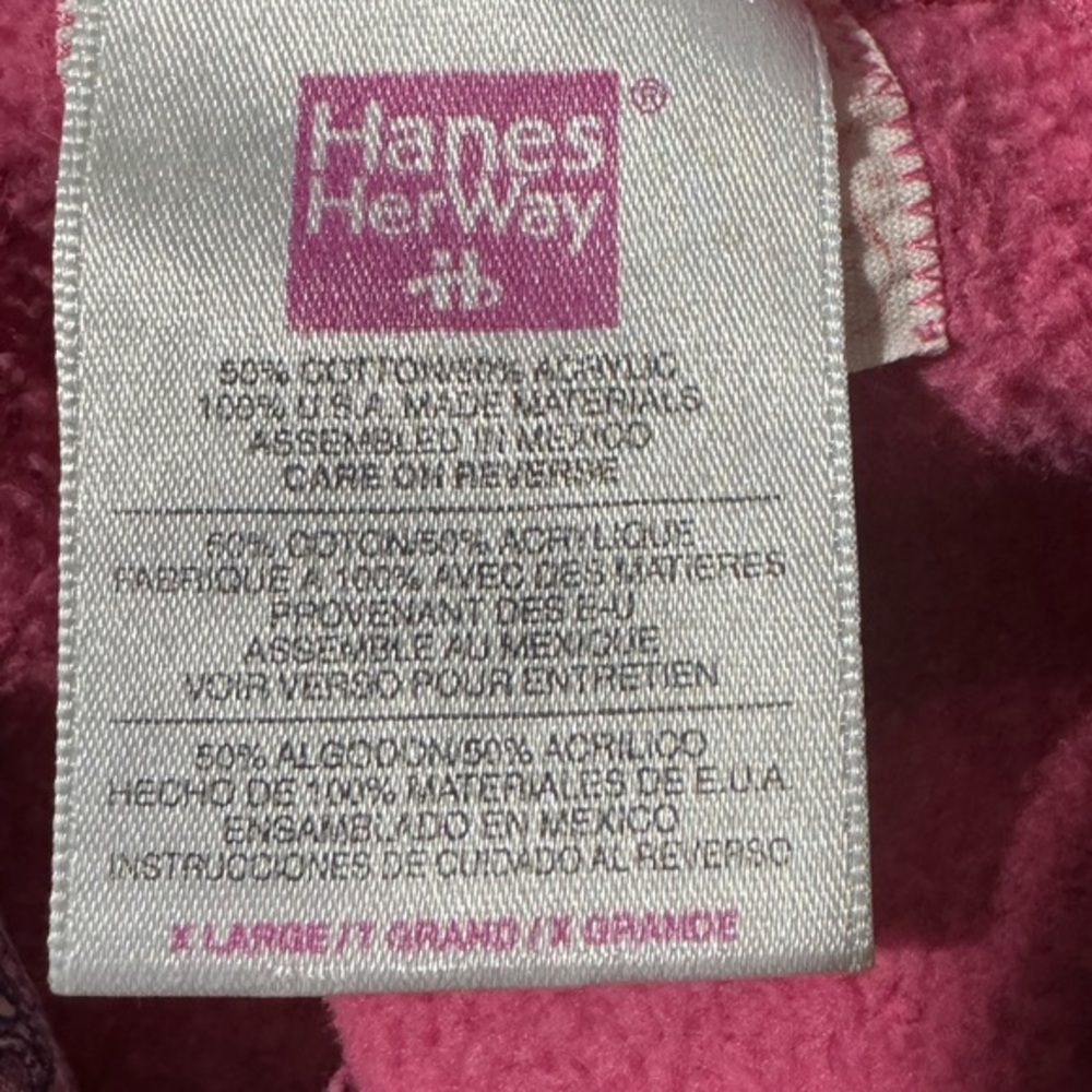 Vintage Floral Appliqué Cottagecore DIY Grunge Sweatshirt XL Hanes‎ Her Way - Picture 4 of 7